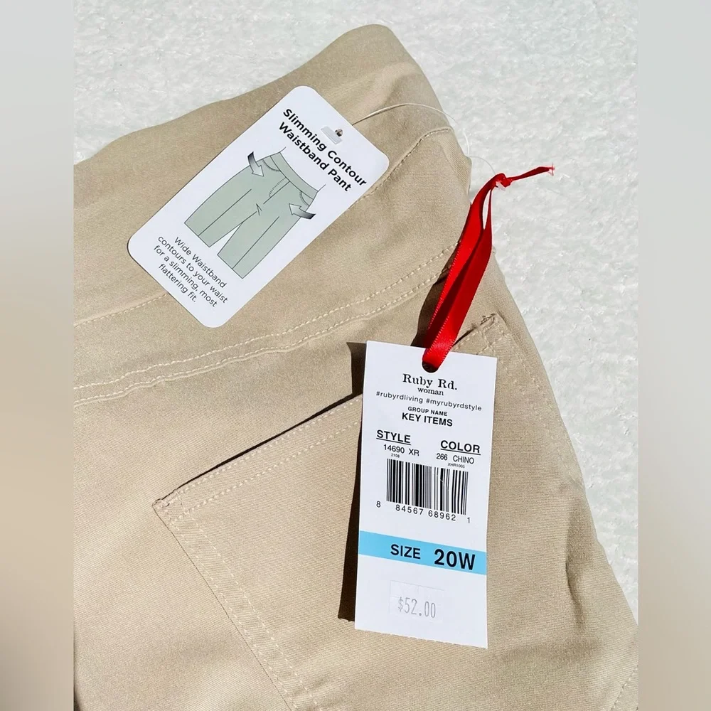 RUBY Rd. Women’s Millennium Stretch Chinos NWT - Picture 6 of 6